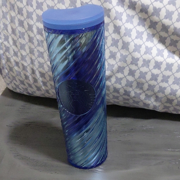 Starbucks Other - Starbucks Twisted Blue Thermos